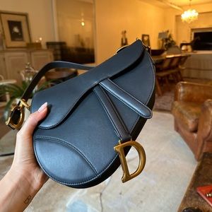 Christian Dior bag of blue navy